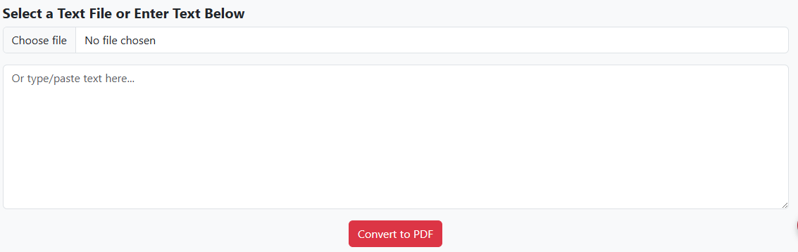 Text to PDF Converter Free